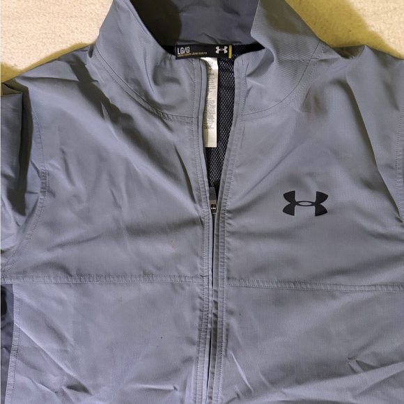 Under Armour Light Gray Zip-Up Jacket - Picture 3 of 4